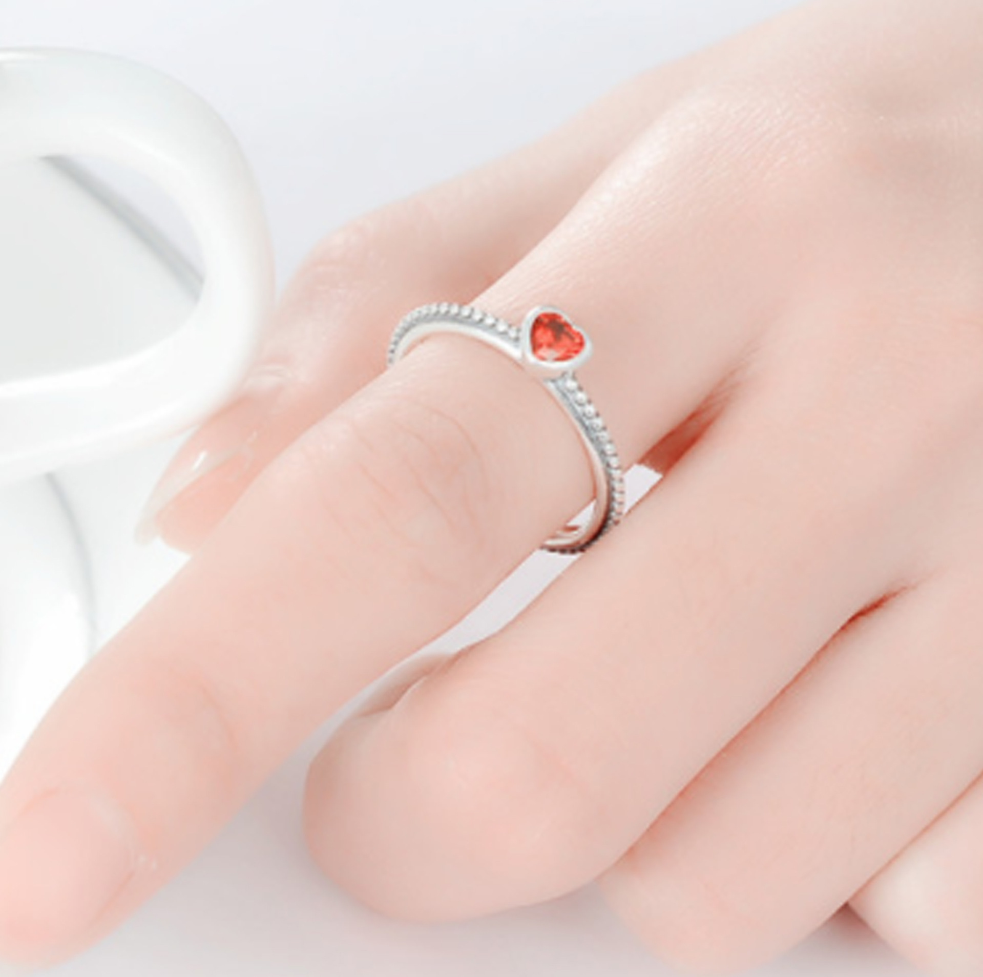 Heart-shaped ring