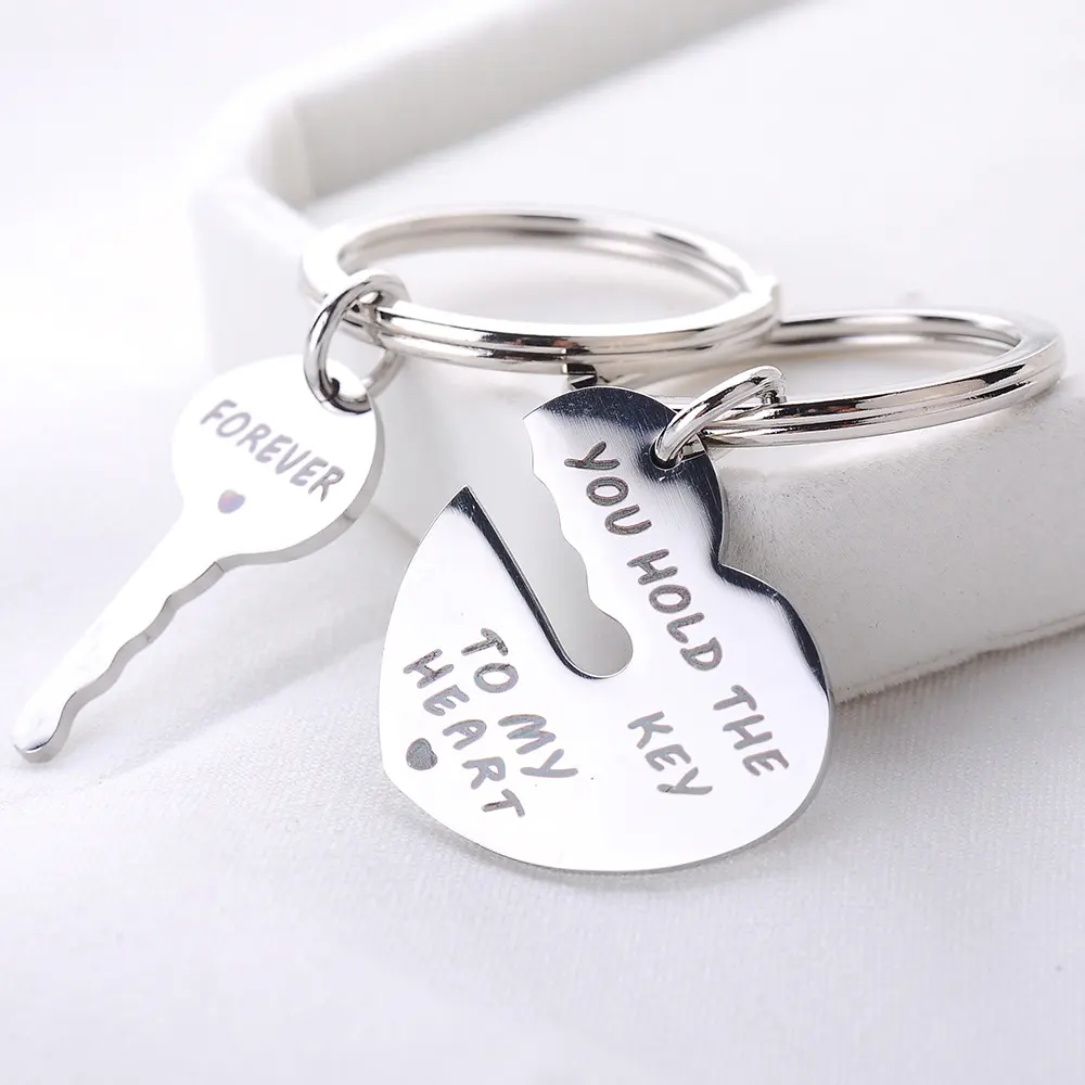Popular Heart-shaped Keychain Set
