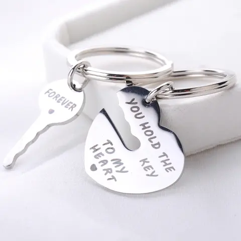 Popular Heart-shaped Keychain Set