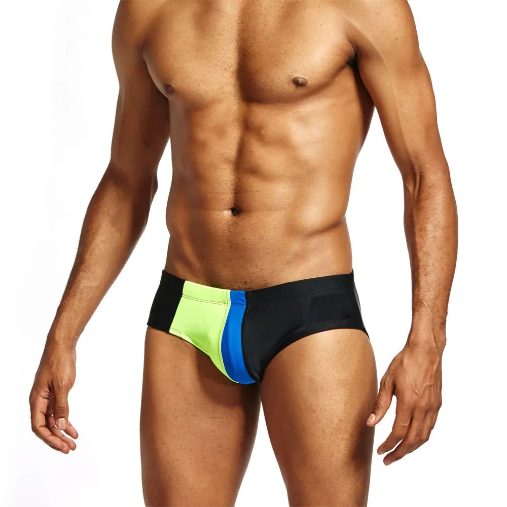 Color Matching Triangle Swim Trunks