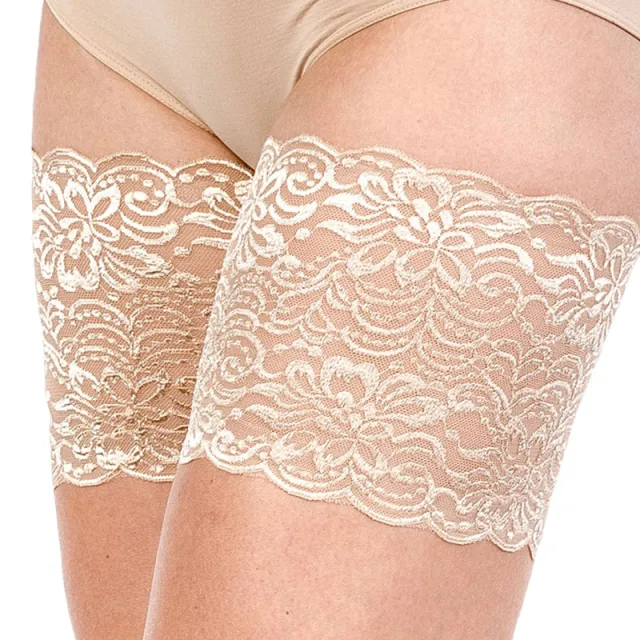 Lace silicone anti slip socks D Flesh E - Shop at LoveMi