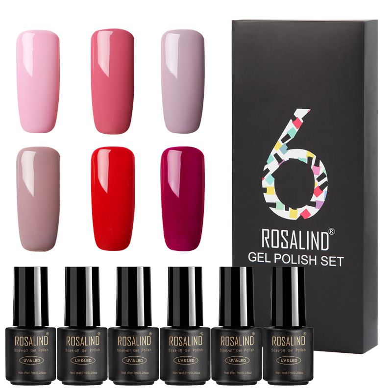 Fine nail polish 6 bottles