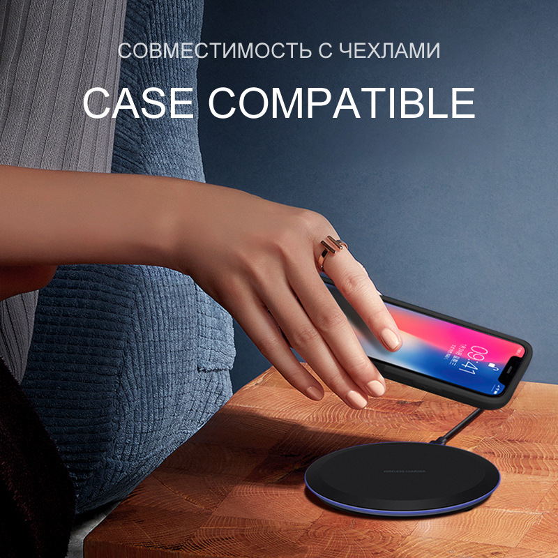 10W 5W USB Fast Wireless Phone Charger - Image 2