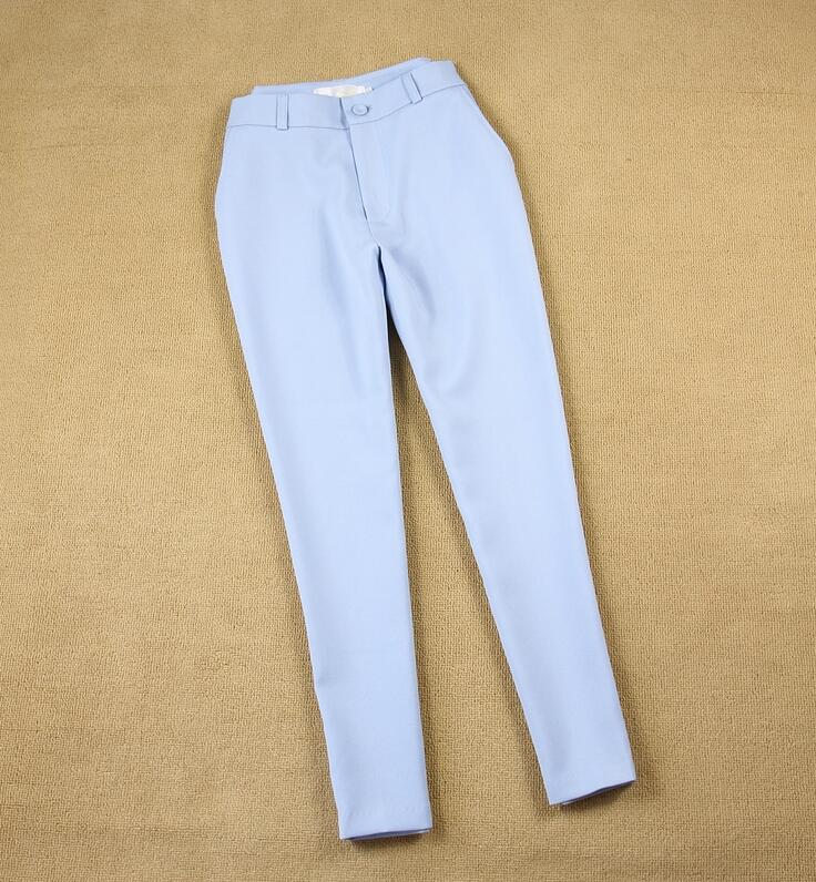 British Slim Light Blue Suit + 9 Pants Set