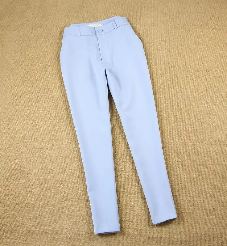 British Slim Light Blue Suit + 9 Pants Set
