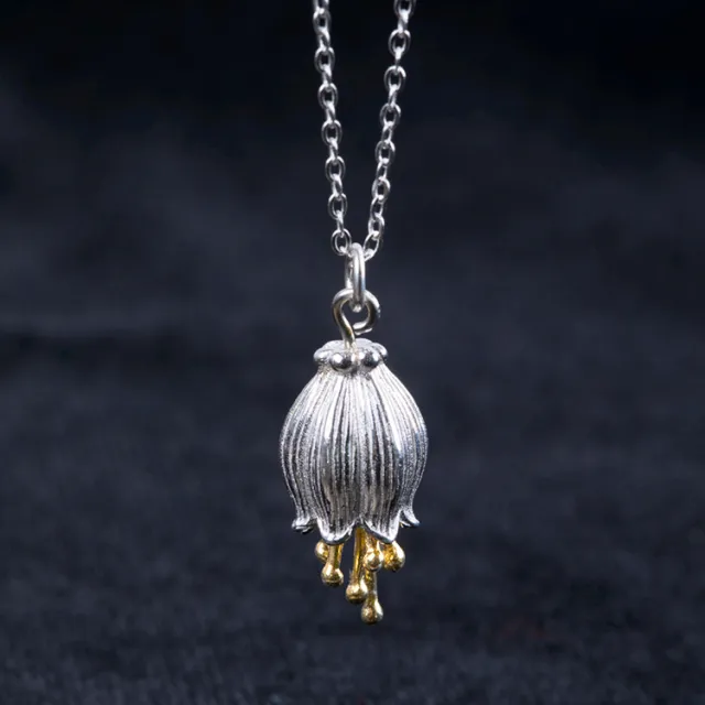 S925 silver flower pendant 925 Silver - Shop at LoveMi