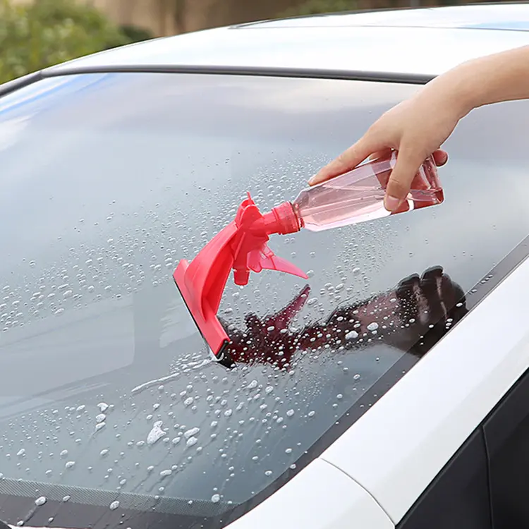 Glass Cleaning Brush with Water Spray Window