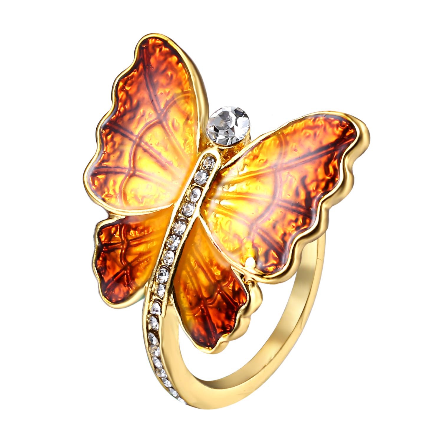 Butterfly painting oil ring