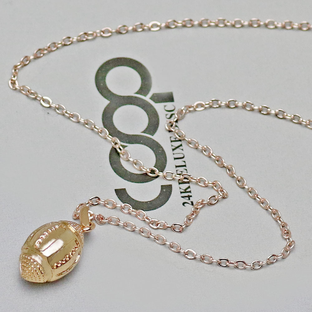 Rugby pendant necklace