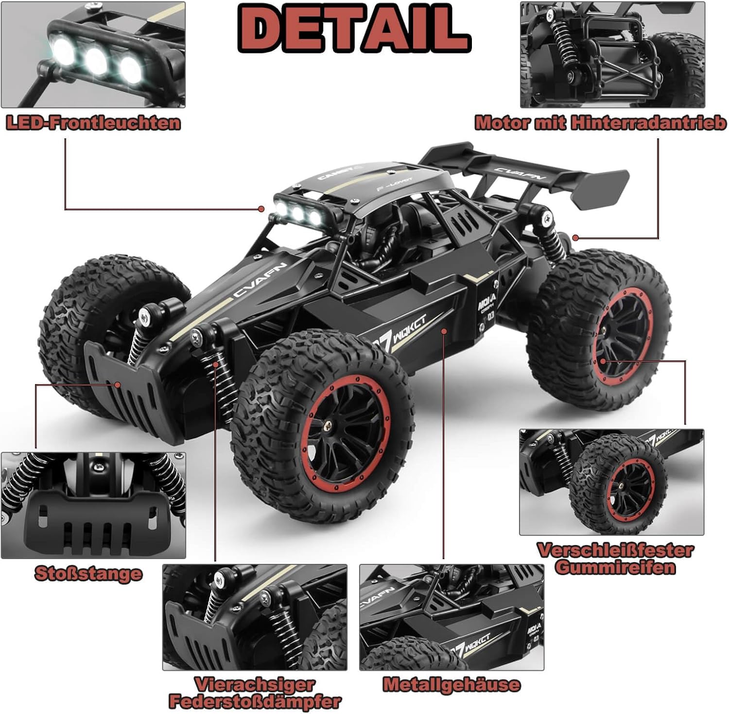 4DRC Remote Control Car 2.4Ghz Truck,Kids Toy Gift — image 7