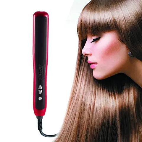 Home Automatic Adjustable Temperature Red Hair Straightener