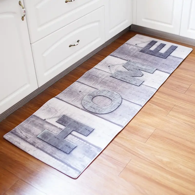 Printed Long Floor Mat Bathroom Kitchen Rug