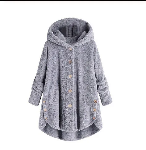 Women's double faced plush Light Grey - Shop at LoveMi