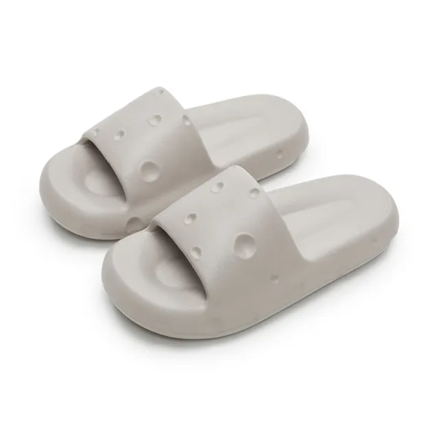 Home Fashion Bathroom Non slip Breathable Slippers Grey - Shop at LoveMi