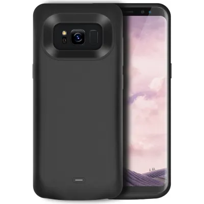 Back clip battery charging treasure s8s9 fast charge wireless large capacity mobile power phone case