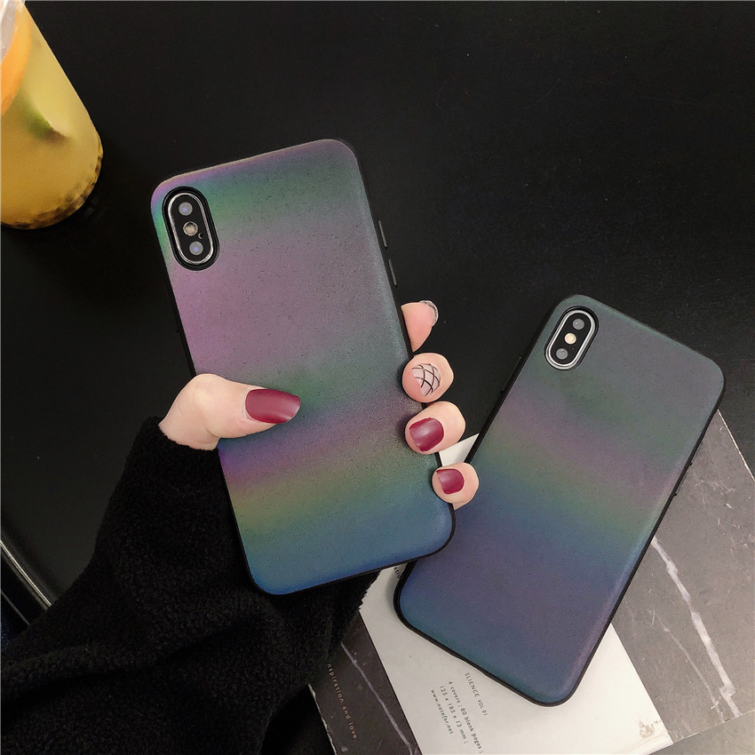 Compatible with Apple , Gradient reflective phone case - Image 2