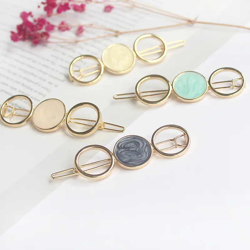 Round Metal Hairpin Hair Accessories