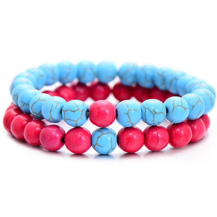 White pine 8mm set bracelet