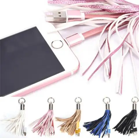 Compatible with Tassel Keychain Data Cable