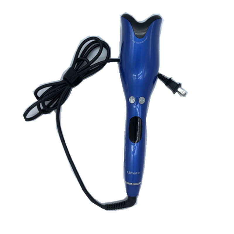 Rose shaped heating liquid crystal curler Blue - Shop at LoveMi
