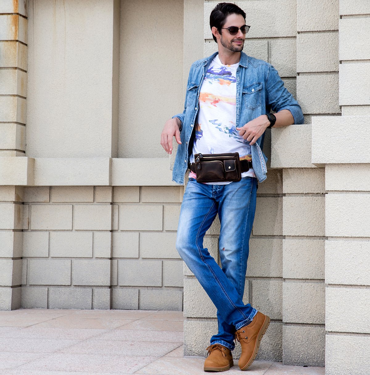 Men's Waist Bag Crossbody Bag — foto 4