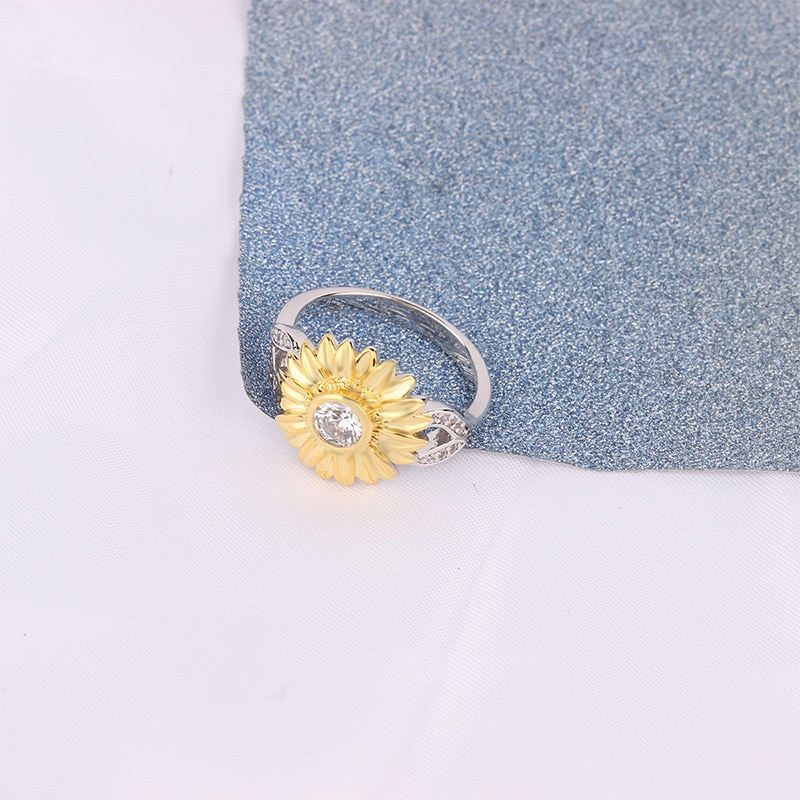Sunflower Fashion Ring