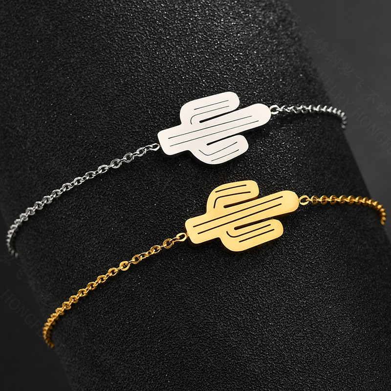 Hollow cactus bracelet