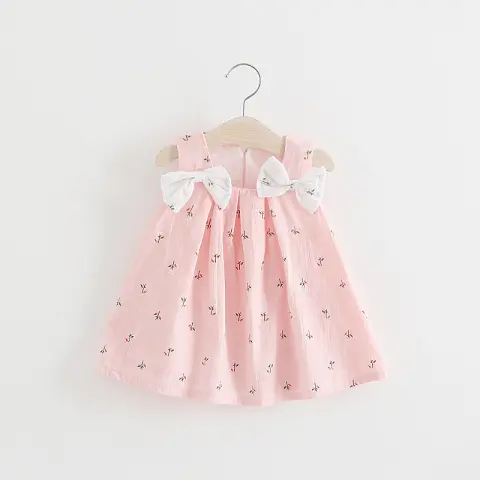 Solid Color Bow Bow Floral Print Halter Skirt