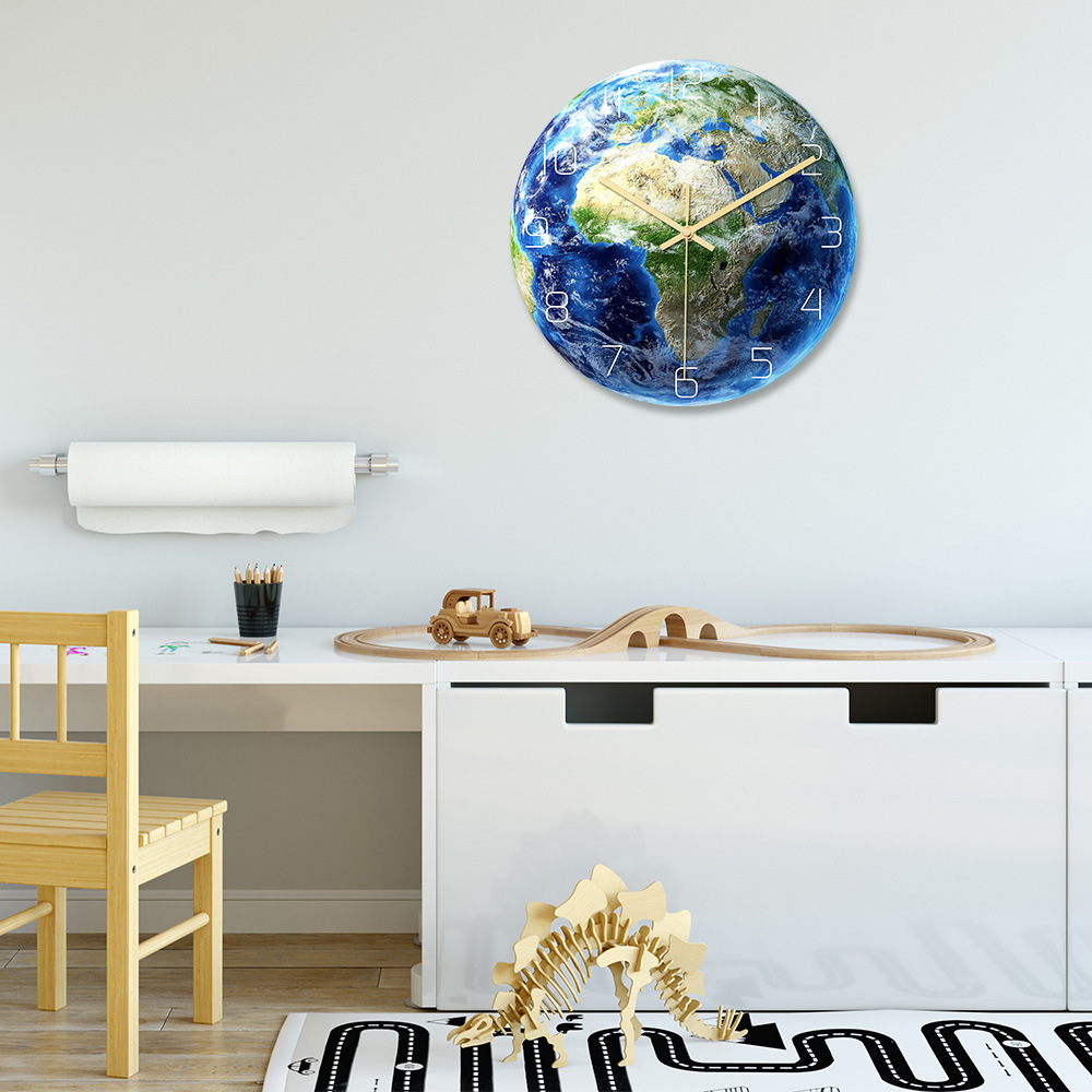Round Metal Wall Clock