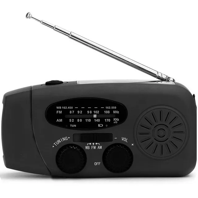 Solar hand crank radio flashlight – image 2