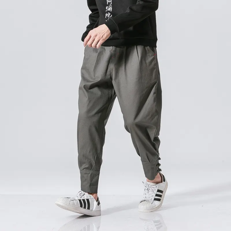 Men's Mouth Buckle Casual Pants