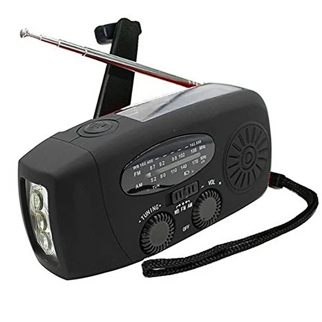 Solar hand crank radio flashlight – image 3