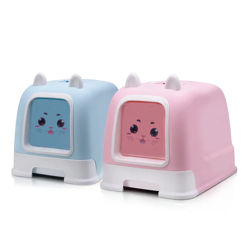 Fully enclosed cat litter