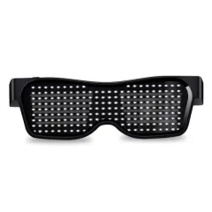 Multicolor Party LED Glasses Dynamic Flashing LED Glasses - White - View 1