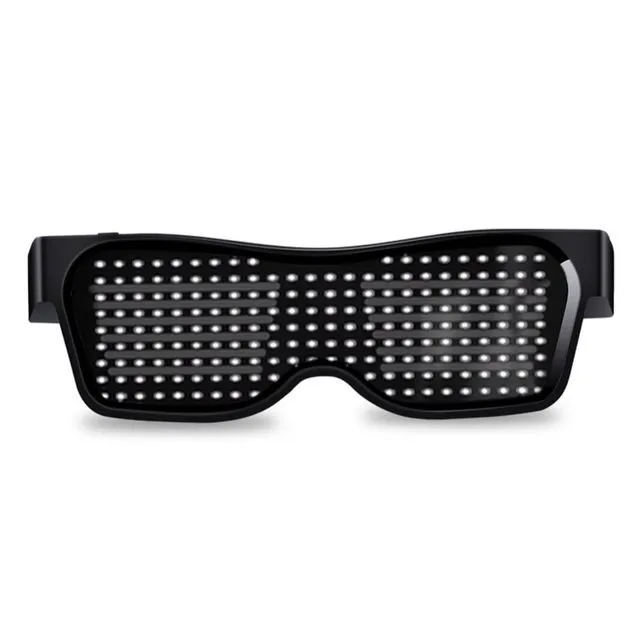 Multicolor Party LED Glasses Dynamic Flashing LED Glasses White - Shop at LoveMi