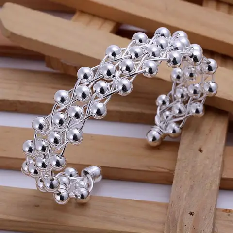 Fashion Grape Set Silver Sterling Bracelet