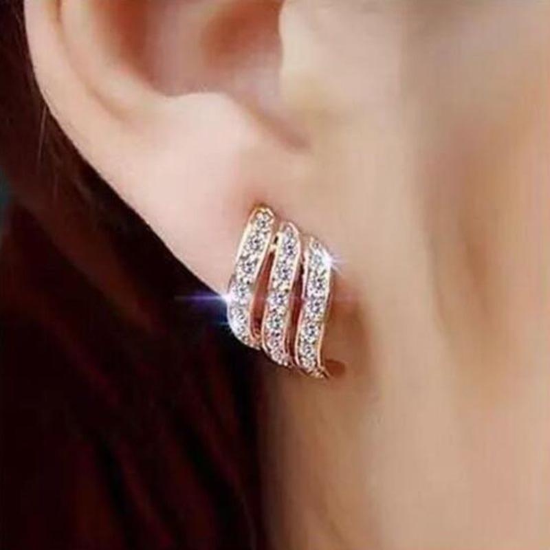 Simple Crystal Earring