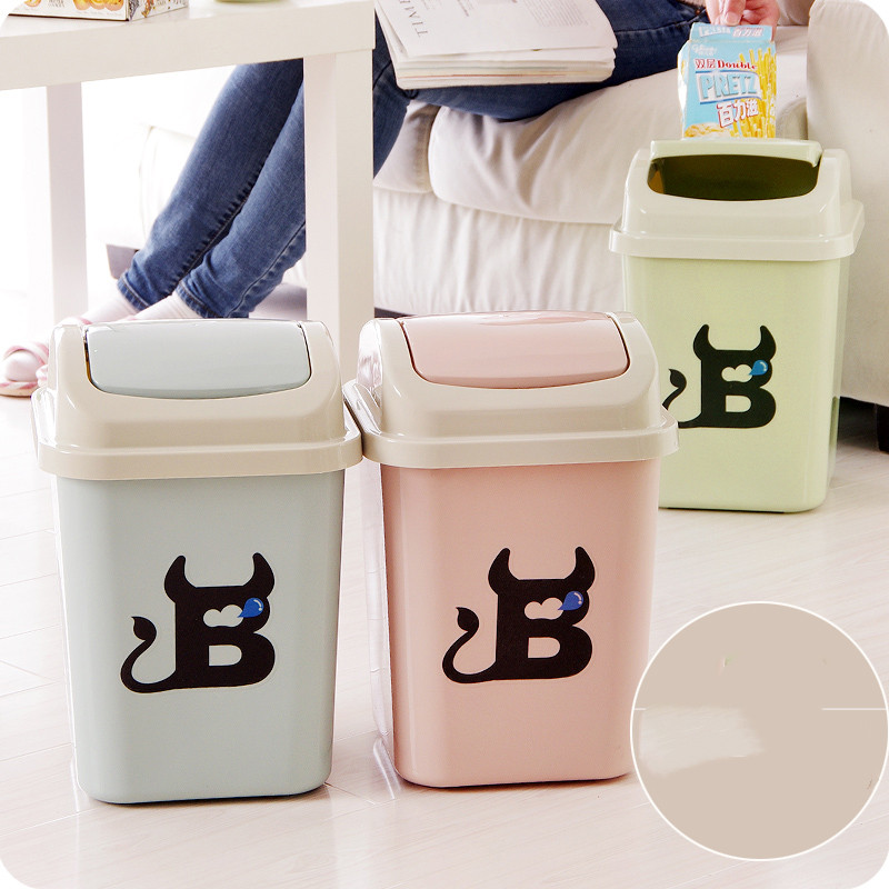 Title 2, European creative trash can with lid