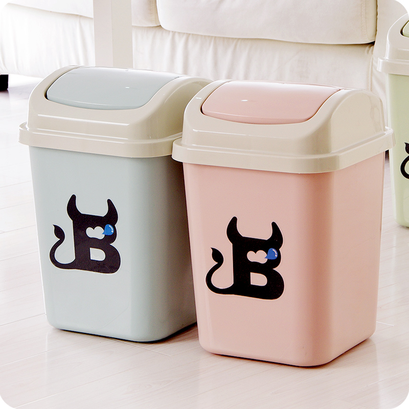 Title 10, European creative trash can with lid