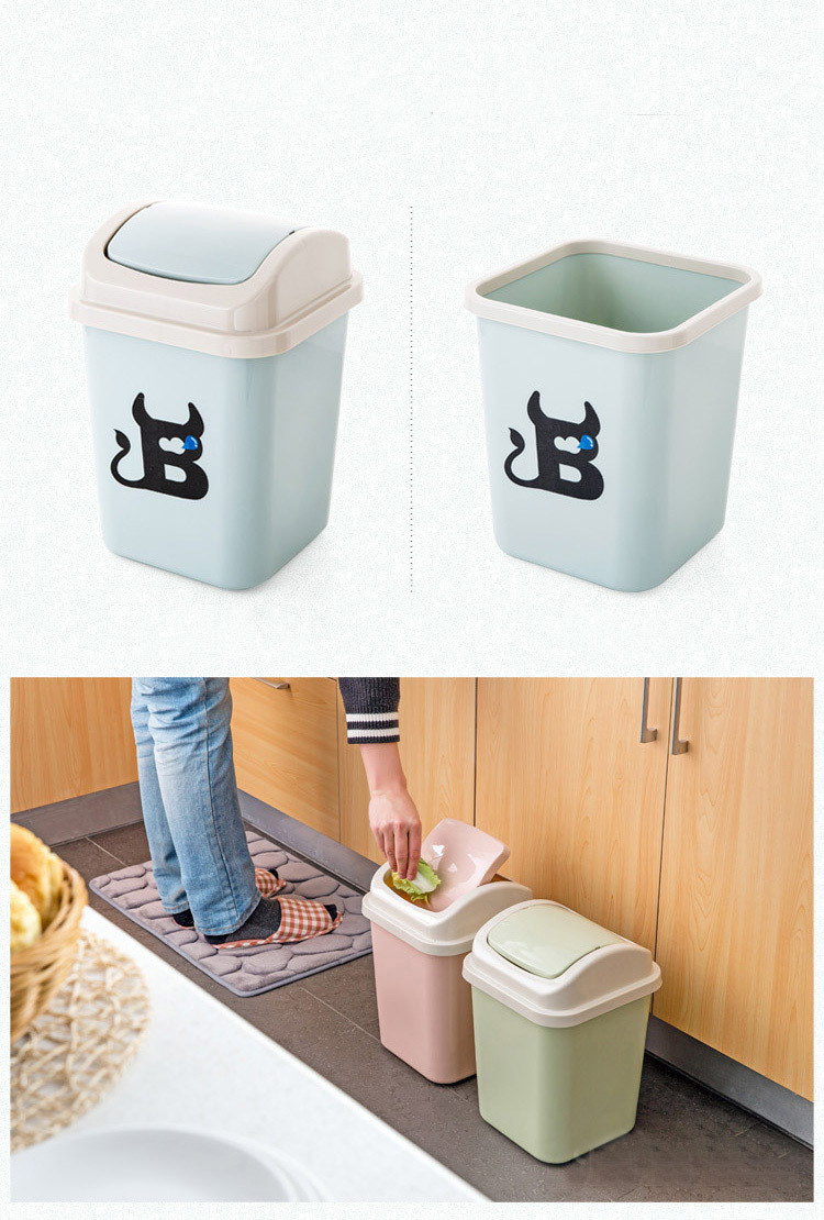 Title 3, European creative trash can with lid