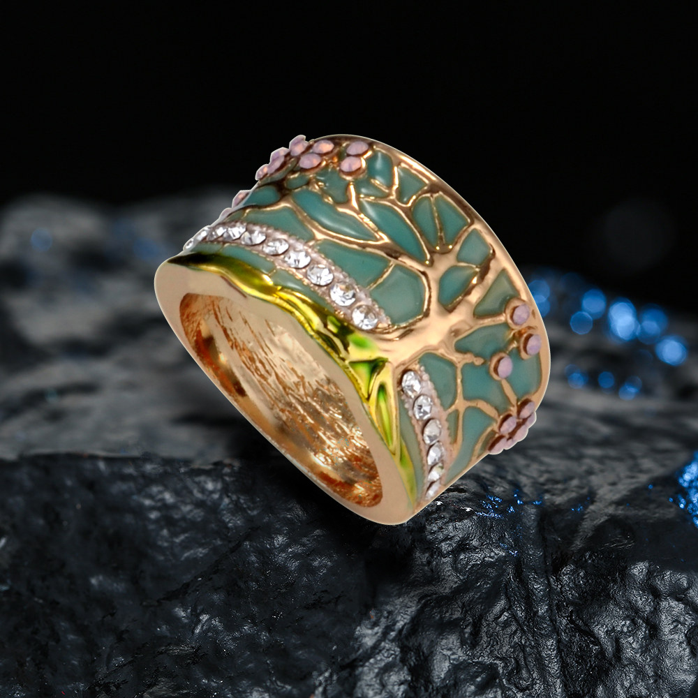 Tree of Life Gold Plated Ring