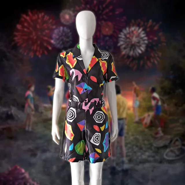 3d printed short sleeve dress Flower Color - Shop at LoveMi