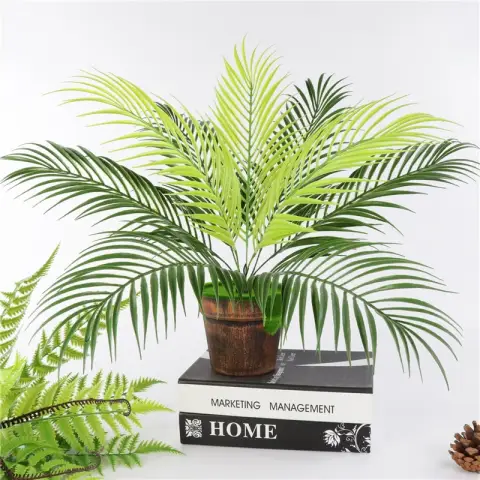 Palm Tree Leaf Plant Simulation Plastic Green
