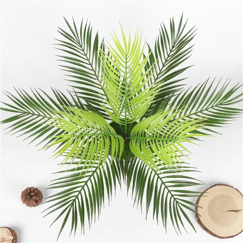 Palm tree leaf plant simulation plastic green plant – image 6