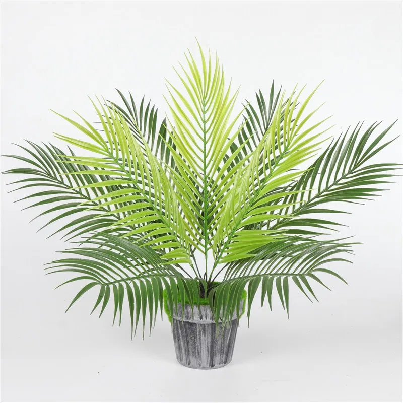 Palm tree leaf plant simulation plastic green plant – image 2