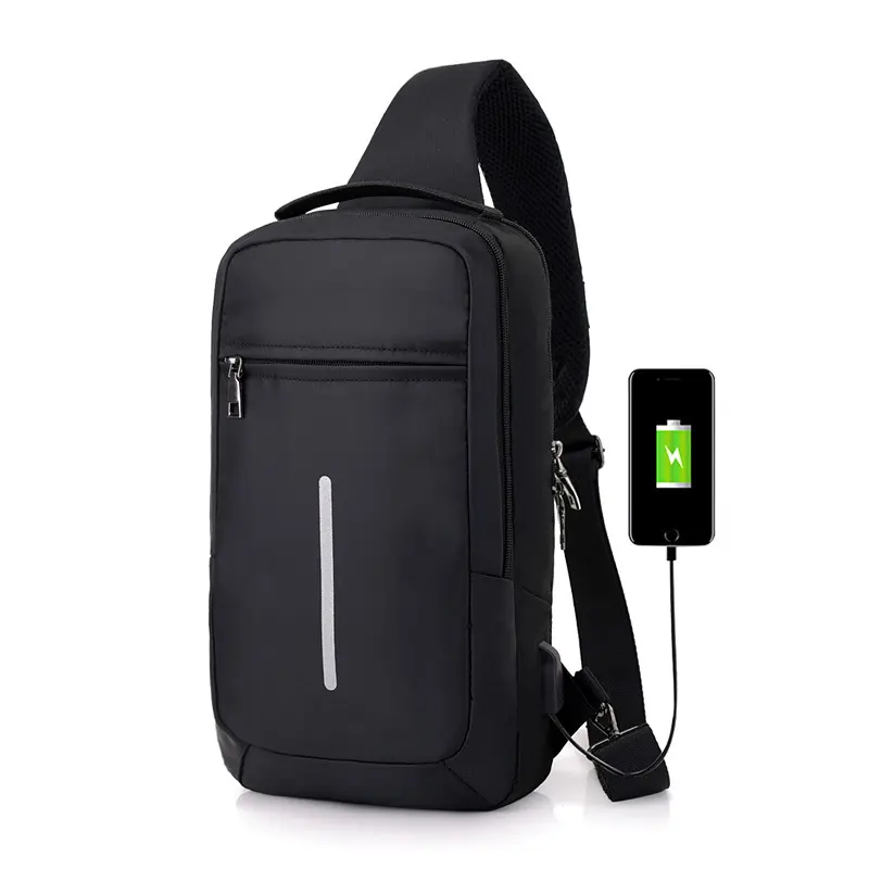 Anti-theft USB Charging Chest Bag with You