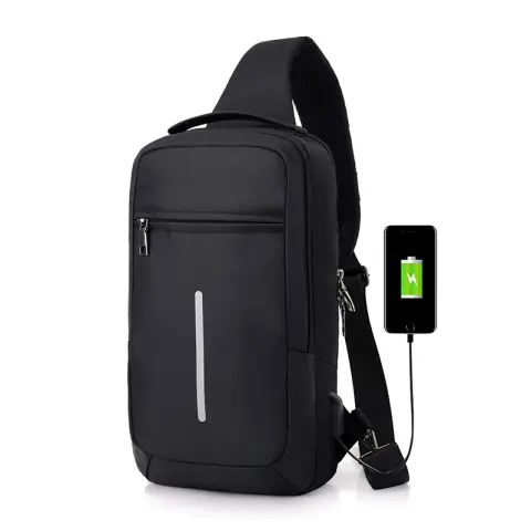 Anti-theft USB Charging Chest Bag with You
