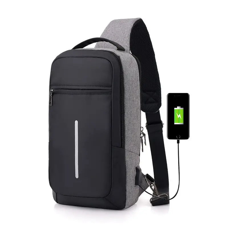 Anti-theft USB Charging Chest Bag with You