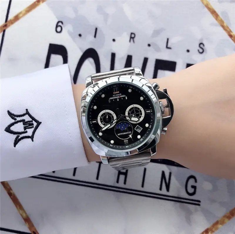 Luminous waterproof 6-pin quartz watch