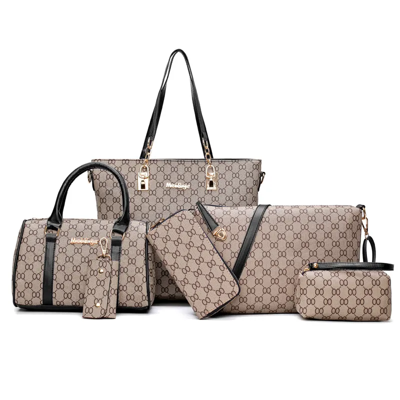 Six-piece versatile handbag - Black
